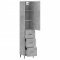 vidaXL Highboard Betongrau 34,5x34x180 cm Holzwerkstoff vidaXL Highboard Betongrau 34,5x34x180 cm Holzwerkstoff