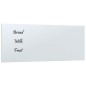 vidaXL Magnettafel Wandmontage Weiß 50x20 cm Hartglas vidaXL Magnettafel Wandmontage Weiß 50x20 cm Hartglas