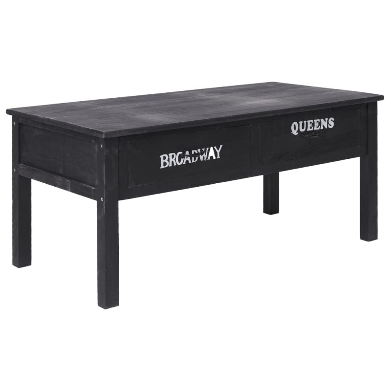 vidaXL Couchtisch Schwarz 100×50×45 cm Holz vidaXL Couchtisch Schwarz 100×50×45 cm Holz