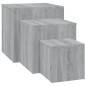 vidaXL Beistelltische 3 Stk. Grau Sonoma Holzwerkstoff vidaXL Beistelltische 3 Stk. Grau Sonoma Holzwerkstoff