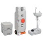 vidaXL Tragbare Campingtoilette mit Waschbecken und Wasserbehälter