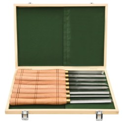 vidaXL 8-tlg. Drechseleisen-Set HSS