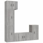 vidaXL 5-tlg. TV-Schrank-Set Grau Sonoma Holzwerkstoff vidaXL 5-tlg. TV-Schrank-Set Grau Sonoma Holzwerkstoff