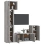 vidaXL 5-tlg. TV-Schrank-Set Grau Sonoma Holzwerkstoff vidaXL 5-tlg. TV-Schrank-Set Grau Sonoma Holzwerkstoff