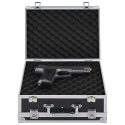 vidaXL Waffenkoffer Aluminium ABS Schwarz
