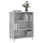 vidaXL Bücherregal Betongrau 69,5x32,5x90 cm Holzwerkstoff vidaXL Bücherregal Betongrau 69,5x32,5x90 cm Holzwerkstoff