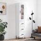 vidaXL Highboard Weiß 34,5x34x180 cm Holzwerkstoff vidaXL Highboard Weiß 34,5x34x180 cm Holzwerkstoff