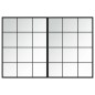 vidaXL Wandspiegel 2 Stk. Schwarz 80x60 cm Metall vidaXL Wandspiegel 2 Stk. Schwarz 80x60 cm Metall