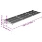 vidaXL Türvordach Grau und Transparent 358,5x90 cm Polycarbonat vidaXL Türvordach Grau und Transparent 358,5x90 cm Polycarbonat