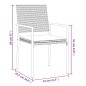vidaXL 7-tlg. Garten-Essgruppe mit Kissen Poly Rattan und Stahl vidaXL 7-tlg. Garten-Essgruppe mit Kissen Poly Rattan und Stahl