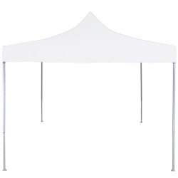 vidaXL Profi-Partyzelt Faltbar 2×2 m Stahl Weiß