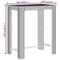 vidaXL 5-tlg. Gartenbar-Set Grau Poly Rattan & Massivholz Akazie vidaXL 5-tlg. Gartenbar-Set Grau Poly Rattan & Massivholz Akazie