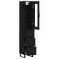vidaXL Highboard Schwarz 34,5x34x180 cm Holzwerkstoff vidaXL Highboard Schwarz 34,5x34x180 cm Holzwerkstoff
