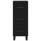 vidaXL Highboard Schwarz 34,5x34x180 cm Holzwerkstoff vidaXL Highboard Schwarz 34,5x34x180 cm Holzwerkstoff