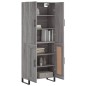 vidaXL Highboard Grau Sonoma 69,5x34x180 cm Holzwerkstoff vidaXL Highboard Grau Sonoma 69,5x34x180 cm Holzwerkstoff