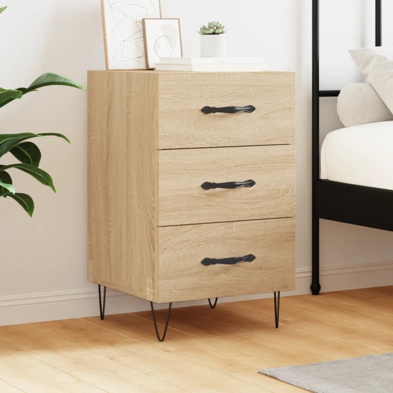 vidaXL Nachttisch Sonoma-Eiche 40x40x66 cm Holzwerkstoff vidaXL Nachttisch Sonoma-Eiche 40x40x66 cm Holzwerkstoff