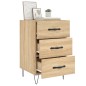 vidaXL Nachttisch Sonoma-Eiche 40x40x66 cm Holzwerkstoff vidaXL Nachttisch Sonoma-Eiche 40x40x66 cm Holzwerkstoff