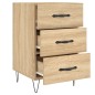 vidaXL Nachttisch Sonoma-Eiche 40x40x66 cm Holzwerkstoff vidaXL Nachttisch Sonoma-Eiche 40x40x66 cm Holzwerkstoff