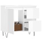 vidaXL Badschrank Hochglanz-Weiß 65x33x60 cm Holzwerkstoff vidaXL Badschrank Hochglanz-Weiß 65x33x60 cm Holzwerkstoff