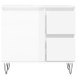 vidaXL Badschrank Hochglanz-Weiß 65x33x60 cm Holzwerkstoff vidaXL Badschrank Hochglanz-Weiß 65x33x60 cm Holzwerkstoff