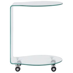 vidaXL Couchtisch 45x40x58 cm Hartglas
