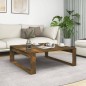vidaXL Couchtisch Räuchereiche 100x100x35 cm Holzwerkstoff vidaXL Couchtisch Räuchereiche 100x100x35 cm Holzwerkstoff