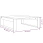 vidaXL Couchtisch Räuchereiche 100x100x35 cm Holzwerkstoff vidaXL Couchtisch Räuchereiche 100x100x35 cm Holzwerkstoff