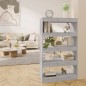 vidaXL Bücherregal/Raumteiler Betongrau 80x30x135 cm Holzwerkstoff vidaXL Bücherregal/Raumteiler Betongrau 80x30x135 cm Holzwerkstoff