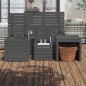 vidaXL 4-tlg. Gartenbox-Set Grau Massivholz Kiefer vidaXL 4-tlg. Gartenbox-Set Grau Massivholz Kiefer