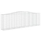 vidaXL Gabionen mit Hochbogen 25 Stk 400x50x120/140cm Verzinktes Eisen vidaXL Gabionen mit Hochbogen 25 Stk 400x50x120/140cm Verzinktes Eisen