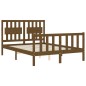vidaXL Massivholzbett mit Kopfteil Honigbraun 120x200 cm vidaXL Massivholzbett mit Kopfteil Honigbraun 120x200 cm