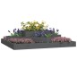 vidaXL Pflanzkübel Grau 112x112x27 cm Massivholz Kiefer vidaXL Pflanzkübel Grau 112x112x27 cm Massivholz Kiefer