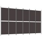 vidaXL 6-tlg. Paravent Braun 300x180 cm Stoff vidaXL 6-tlg. Paravent Braun 300x180 cm Stoff