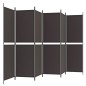 vidaXL 6-tlg. Paravent Braun 300x180 cm Stoff vidaXL 6-tlg. Paravent Braun 300x180 cm Stoff