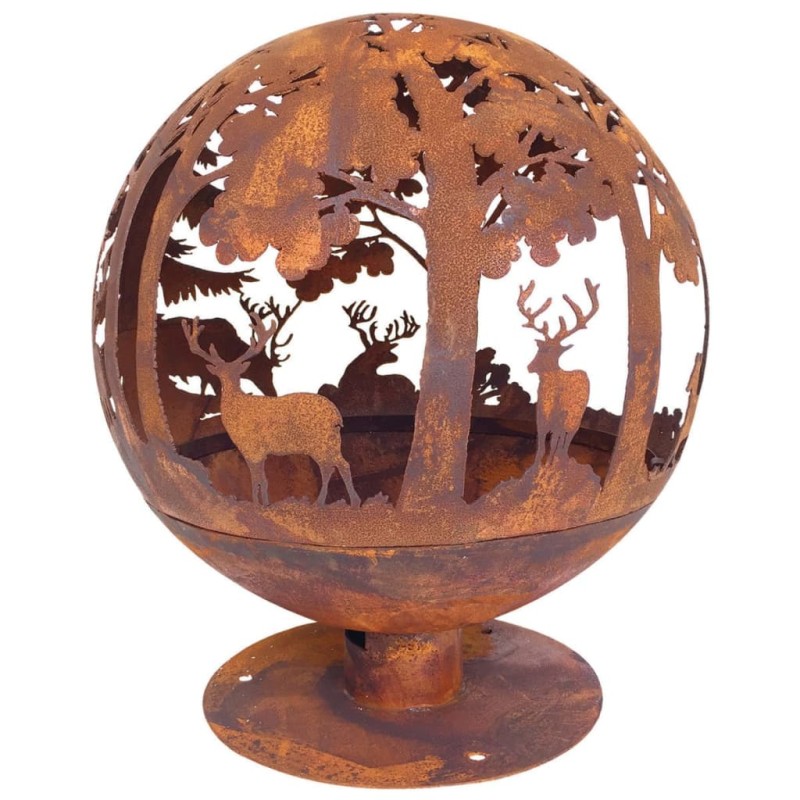 Esschert Design Feuerball Laser-geschnitten 57,5x57,5x66 cm Rost-Optik FF261 Esschert Design Feuerball Laser-geschnitten 57,5x57,5x66 cm Rost-Optik FF261