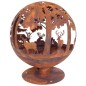 Esschert Design Feuerball Laser-geschnitten 57,5x57,5x66 cm Rost-Optik FF261 Esschert Design Feuerball Laser-geschnitten 57,5x57,5x66 cm Rost-Optik FF261