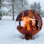 Esschert Design Feuerball Laser-geschnitten 57,5x57,5x66 cm Rost-Optik FF261 Esschert Design Feuerball Laser-geschnitten 57,5x57,5x66 cm Rost-Optik FF261