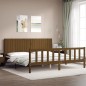 vidaXL Massivholzbett mit Kopfteil Honigbraun 200x200 cm vidaXL Massivholzbett mit Kopfteil Honigbraun 200x200 cm