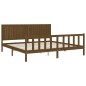 vidaXL Massivholzbett mit Kopfteil Honigbraun 200x200 cm vidaXL Massivholzbett mit Kopfteil Honigbraun 200x200 cm