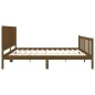 vidaXL Massivholzbett mit Kopfteil Honigbraun 200x200 cm vidaXL Massivholzbett mit Kopfteil Honigbraun 200x200 cm