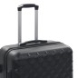 vidaXL Hartschalen-Trolley-Set 3 Stk. Schwarz ABS vidaXL Hartschalen-Trolley-Set 3 Stk. Schwarz ABS