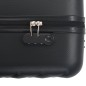 vidaXL Hartschalen-Trolley-Set 3 Stk. Schwarz ABS vidaXL Hartschalen-Trolley-Set 3 Stk. Schwarz ABS