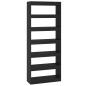 vidaXL Bücherregal/Raumteiler Schwarz 80x30x198 cm Holzwerkstoff vidaXL Bücherregal/Raumteiler Schwarz 80x30x198 cm Holzwerkstoff