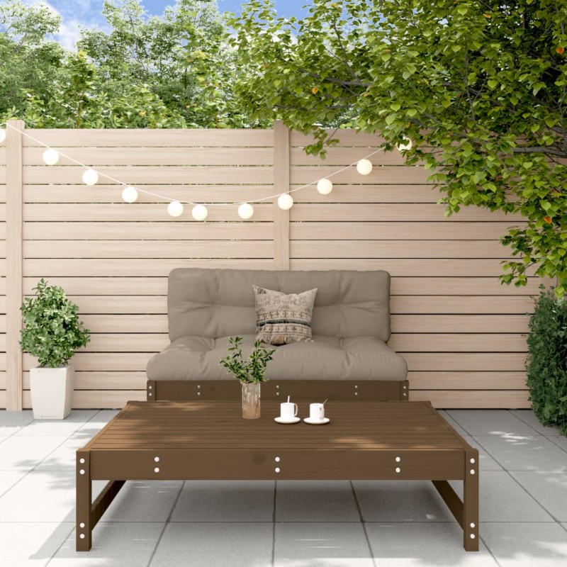 vidaXL 2-tlg. Garten-Lounge-Set mit Kissen Honigbraun Massivholz vidaXL 2-tlg. Garten-Lounge-Set mit Kissen Honigbraun Massivholz