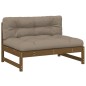 vidaXL 2-tlg. Garten-Lounge-Set mit Kissen Honigbraun Massivholz vidaXL 2-tlg. Garten-Lounge-Set mit Kissen Honigbraun Massivholz