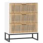 vidaXL Sideboard Weiß 60x30x75 cm Holzwerkstoff vidaXL Sideboard Weiß 60x30x75 cm Holzwerkstoff
