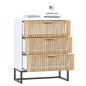vidaXL Sideboard Weiß 60x30x75 cm Holzwerkstoff vidaXL Sideboard Weiß 60x30x75 cm Holzwerkstoff