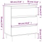 vidaXL Sideboard Sonoma-Eiche 60x35x70 cm Holzwerkstoff vidaXL Sideboard Sonoma-Eiche 60x35x70 cm Holzwerkstoff