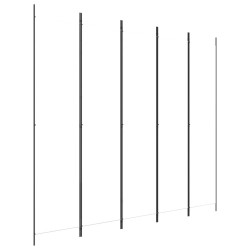  vidaXL 5-tlg. Paravent Weiß 250x220 cm Stoff