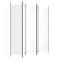 vidaXL 5-tlg. Paravent Weiß 250x220 cm Stoff vidaXL 5-tlg. Paravent Weiß 250x220 cm Stoff